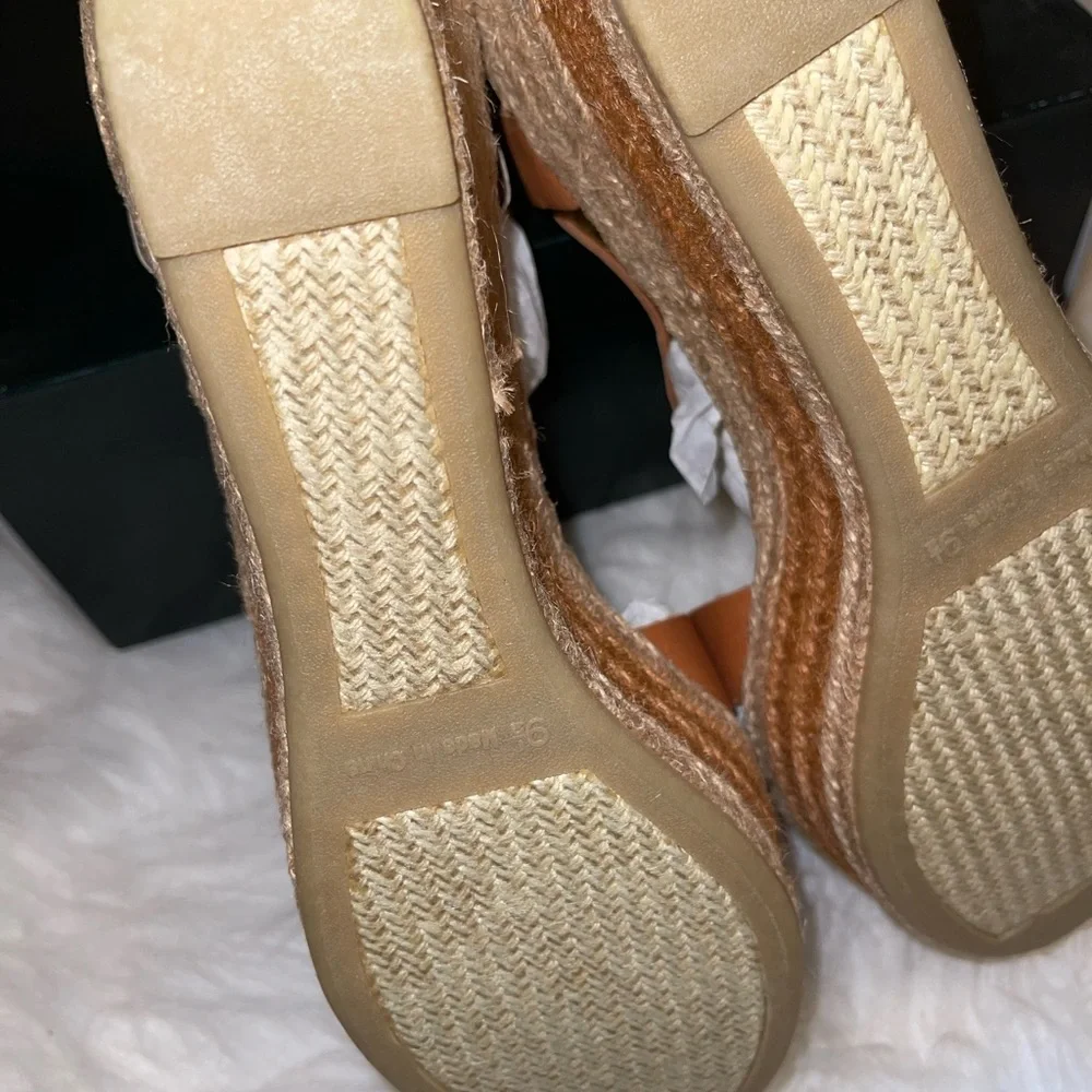 NEW❗️Lauren Ralph Lauren - Roberta Espadrilles Sandals - polo tan Wedge size 9.5 - Picture 9 of 12